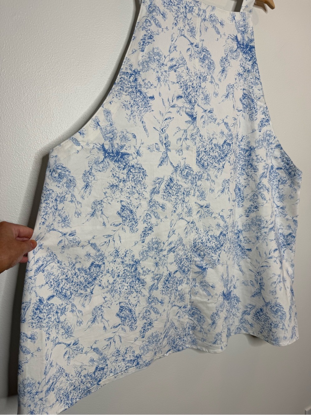 Arula Toile de Jouy Blue & White Euro Summer Romantic Overall Dress Plus Size - Picture 6 of 6